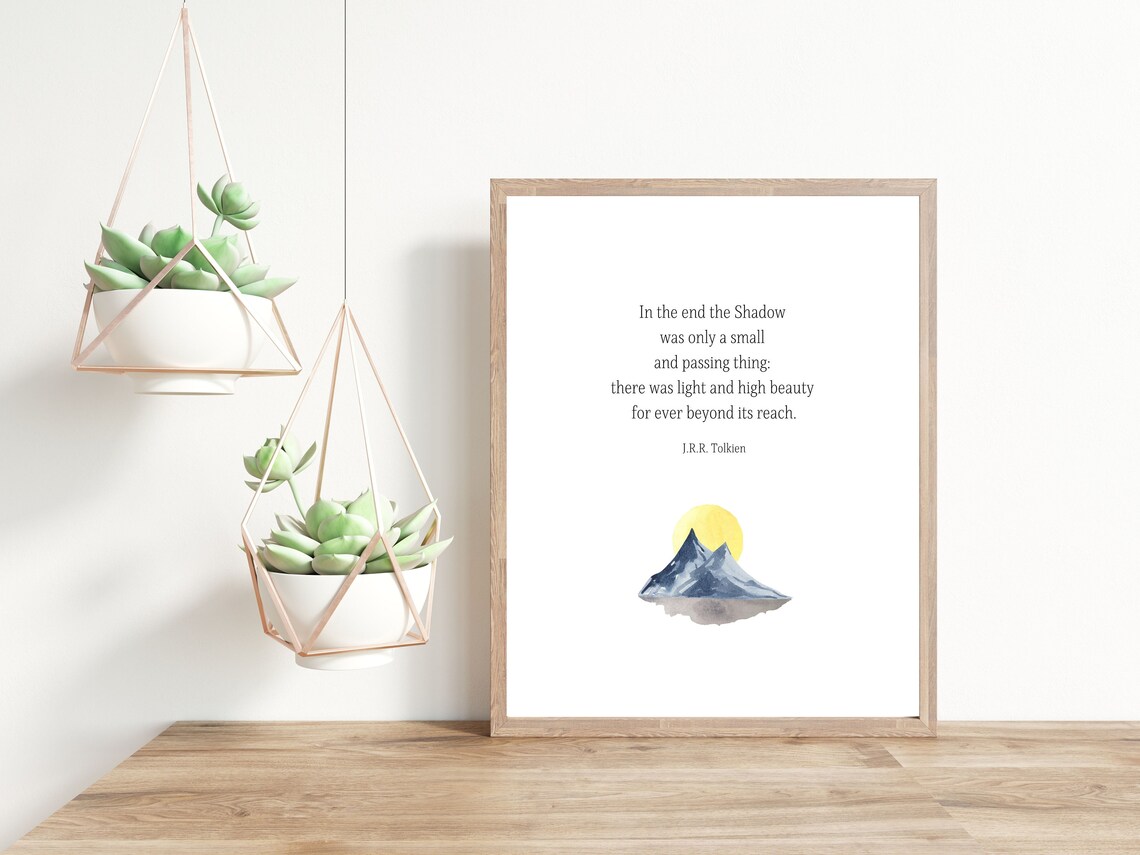 Jrr Tolkien Quote Typography Art Print - Image 2