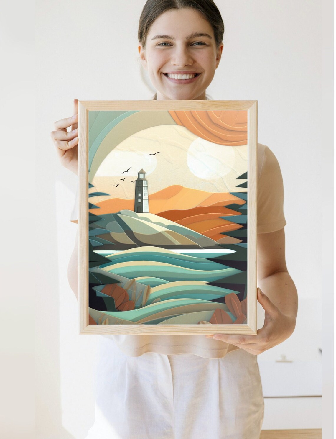 Great Lakes Lighthouse, Minnesota Travel Poster
