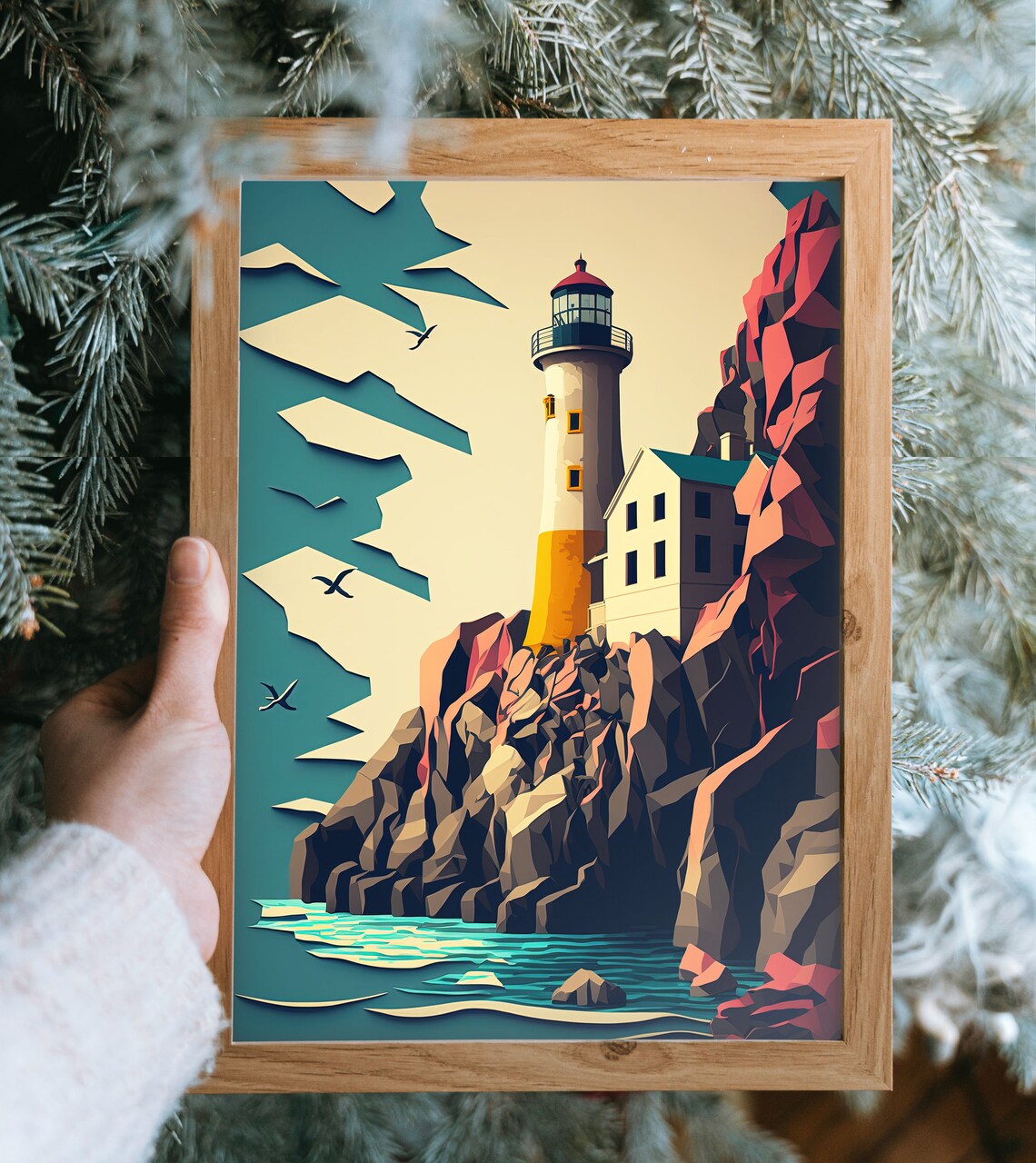 Split Rock Lighthouse Print, Minnesota Travel Poster - Image 3
