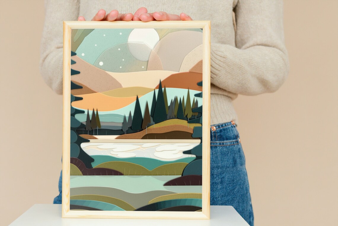 Abstract Nature Print Minnesota Scenery Art Print - Image 4