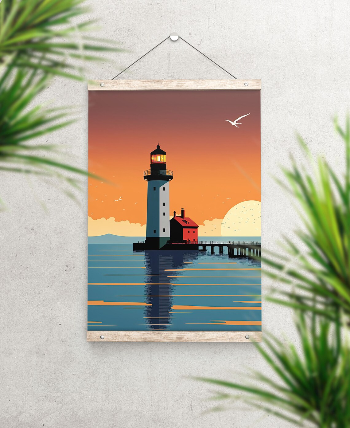 Rustic Lighthouse Print, Lake Superior Duluth Poster - Image 4