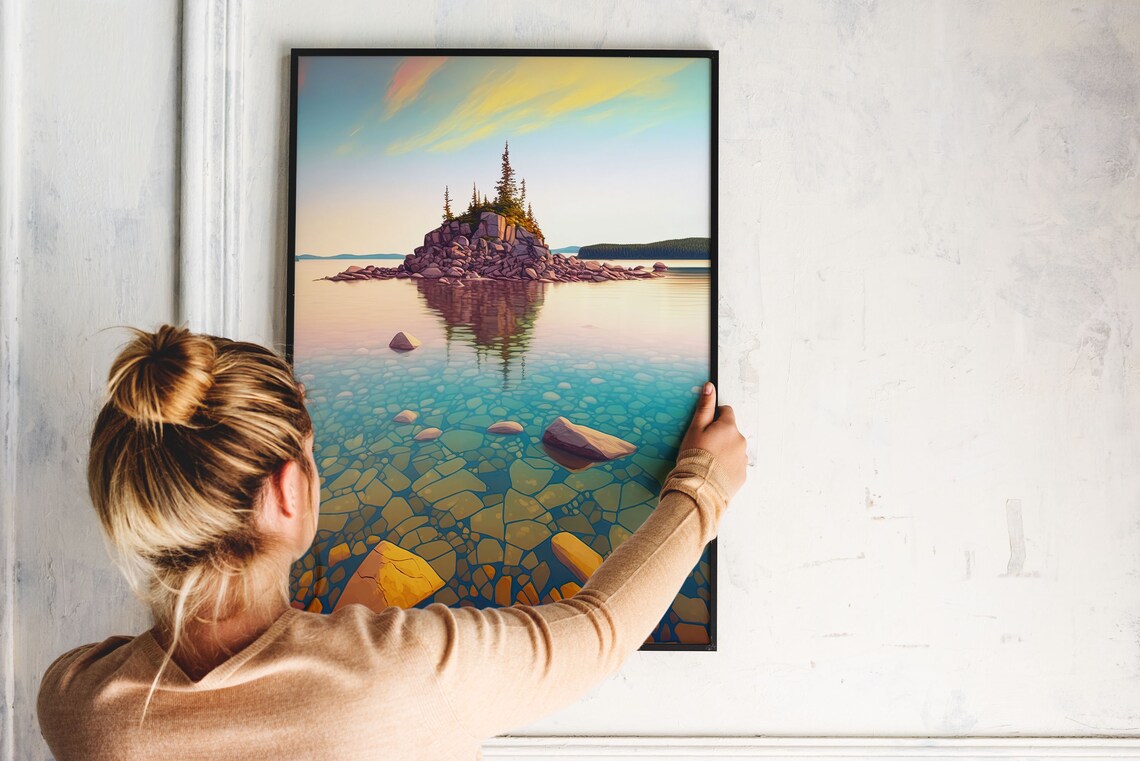 Lake Superior Shore Duluth Minnesota Art Print - Image 3