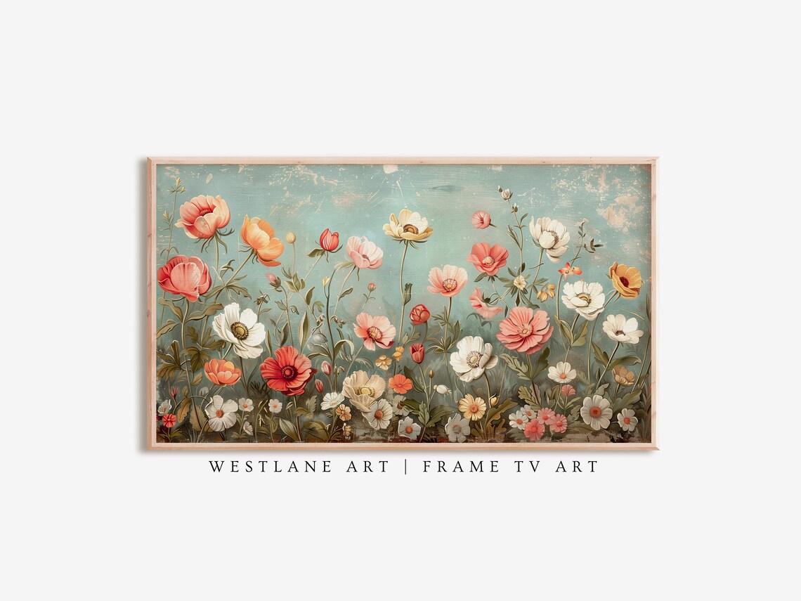 Spring Flowers Art Print, Easter Botanical Decor