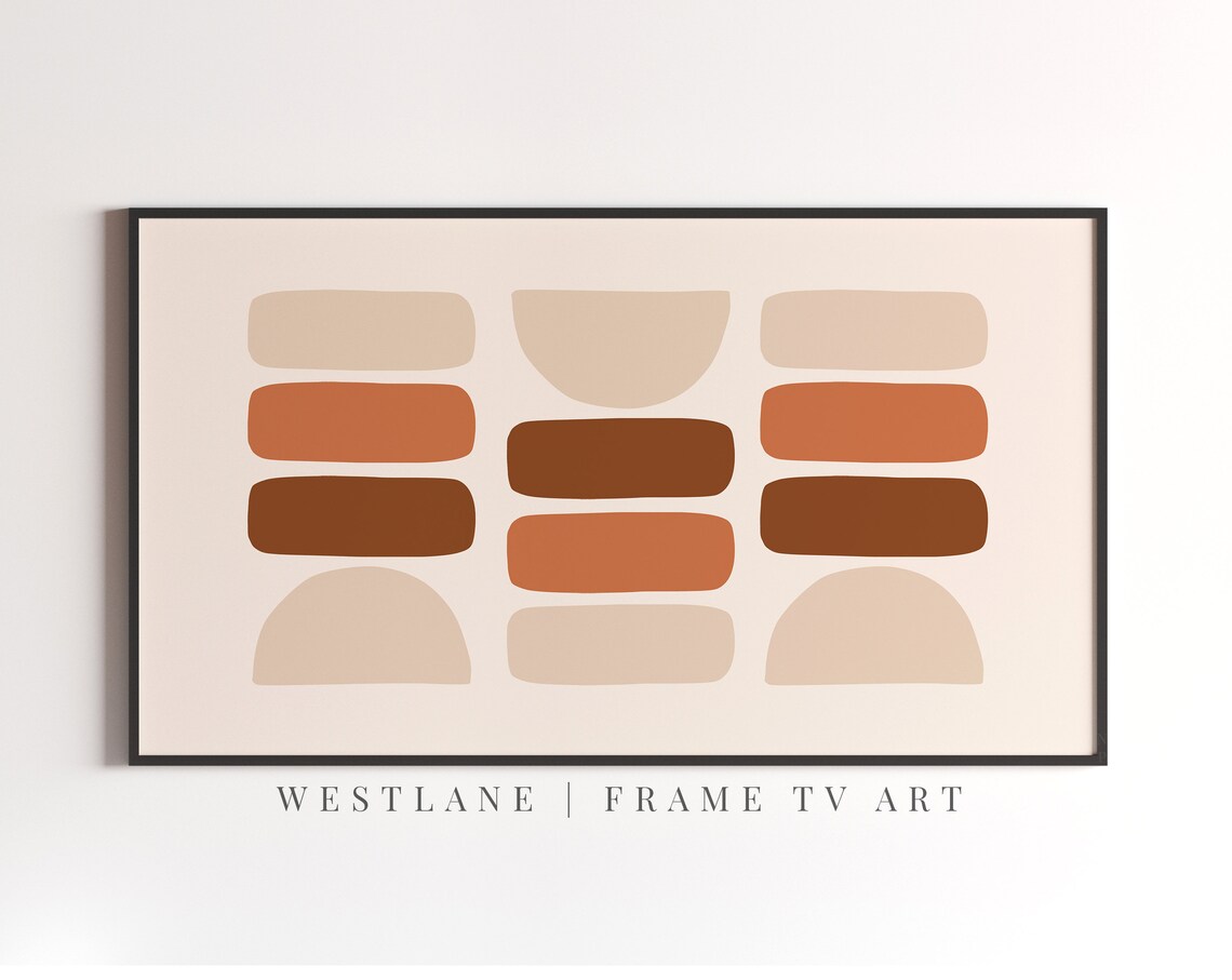 Frame TV Art, Mid Century Modern Neutral - Image 2