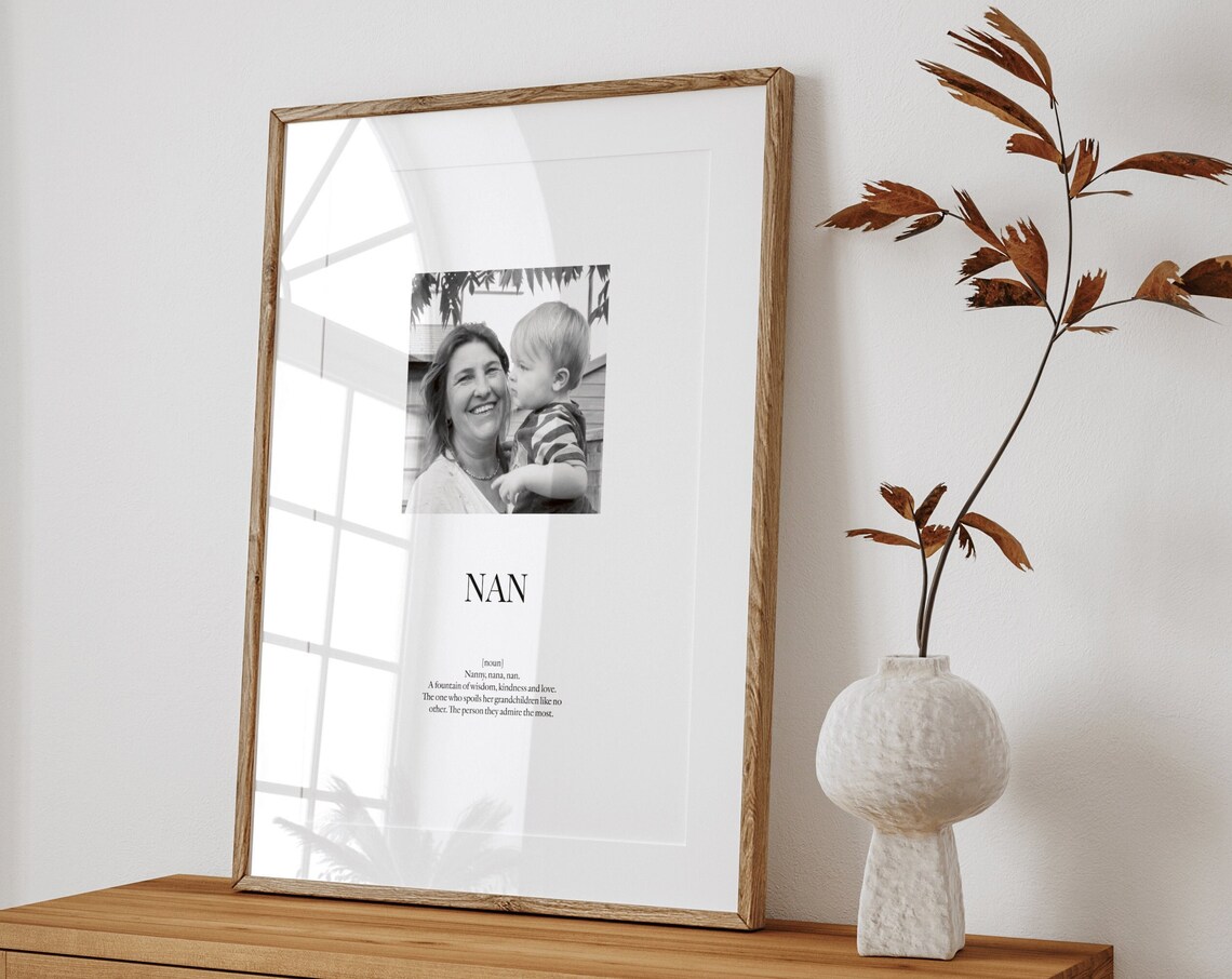 Personalised Nan Definition Print Personalised Nan Poster Definition Poster Personalised Gift Quote Wall Decor Mothers Day Gift - Image 2