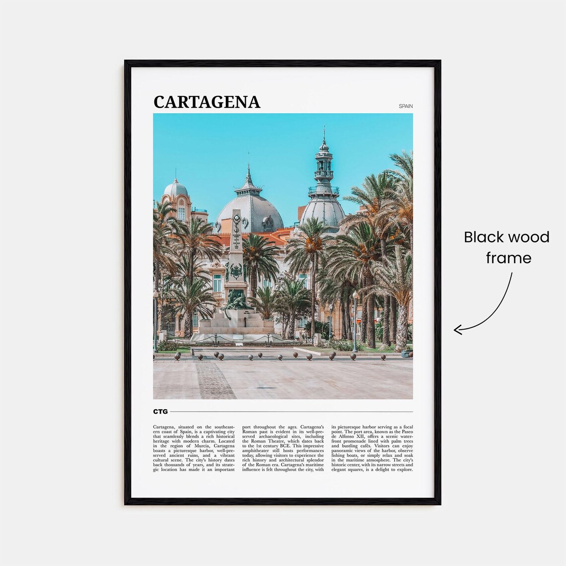 Cartagena Spain No 2 Travel Poster - Image 2