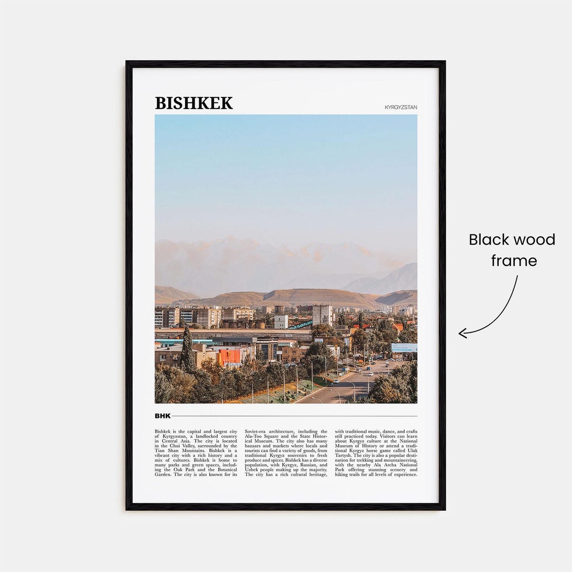 Bishkek Travel Poster Bishkek Wall Art Bishkek Poster Print Bishkek Photo Bishkek Decor Kyrgyzstan - Image 2