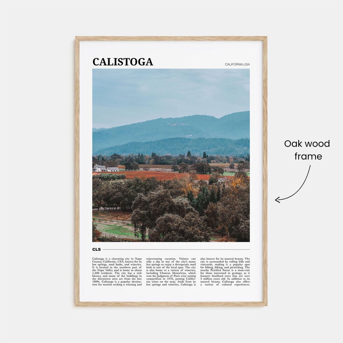 Calistoga Travel Poster Calistoga Wall Art Calistoga Poster Print Calistoga Photo Calistoga Decor California Usa - Image 3