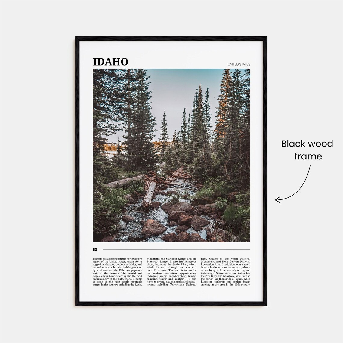 Idaho Vintage Travel Poster, Idaho Wall Art Print - Image 2