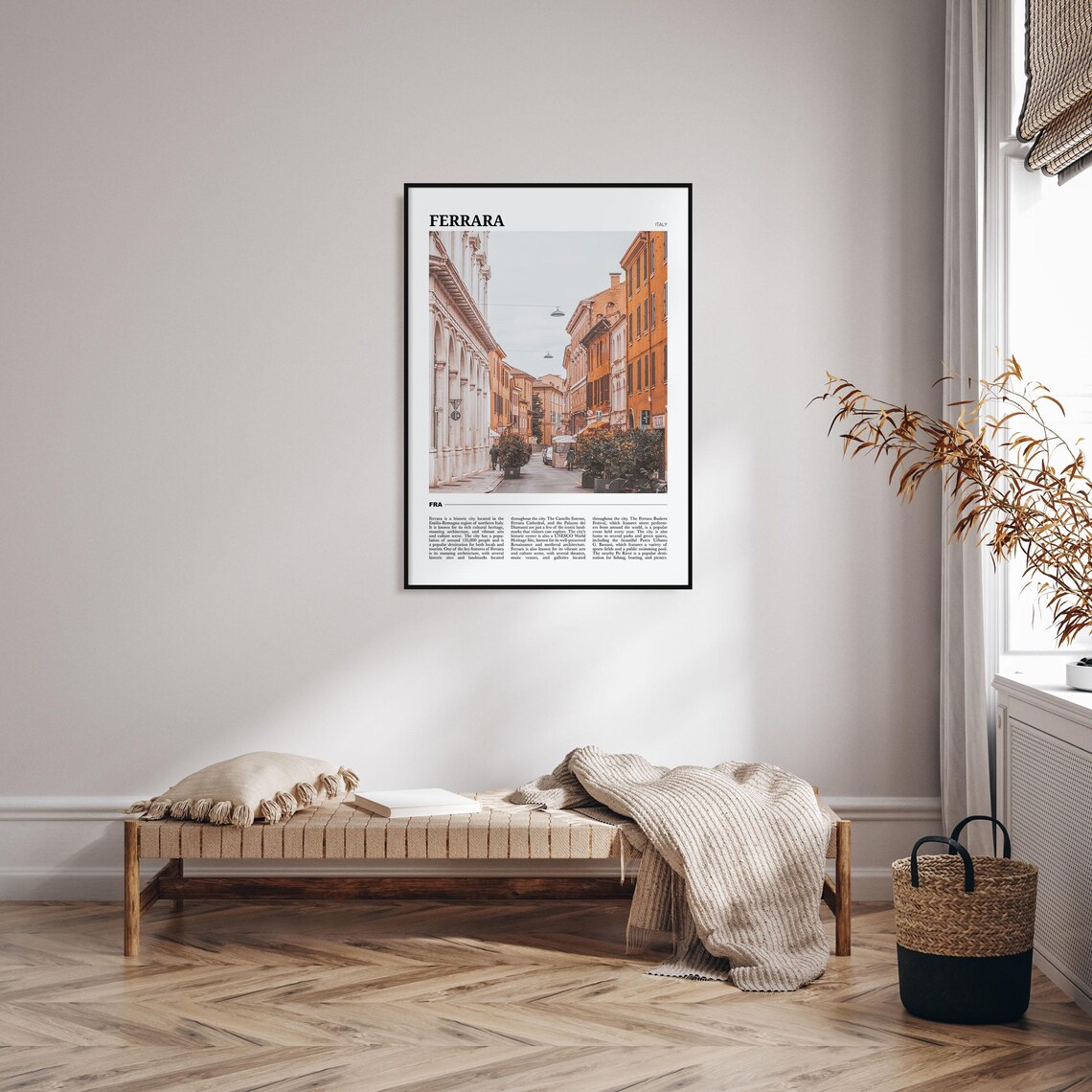 Ferrara Italy Historic Street Scene Travel Photography Poster - Image 4