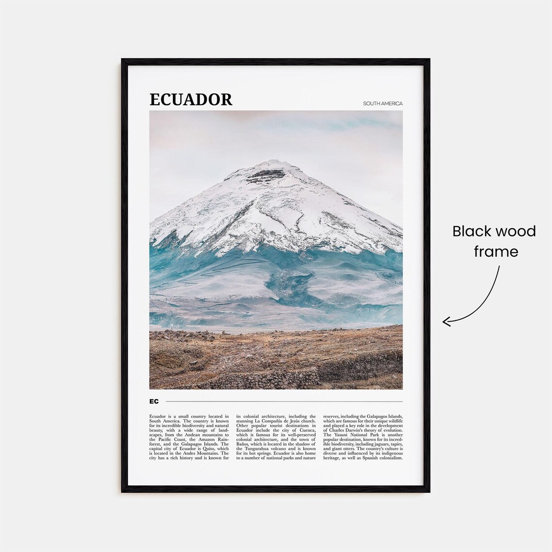 Ecuador Travel Poster, South America Wall Art Print - Image 2