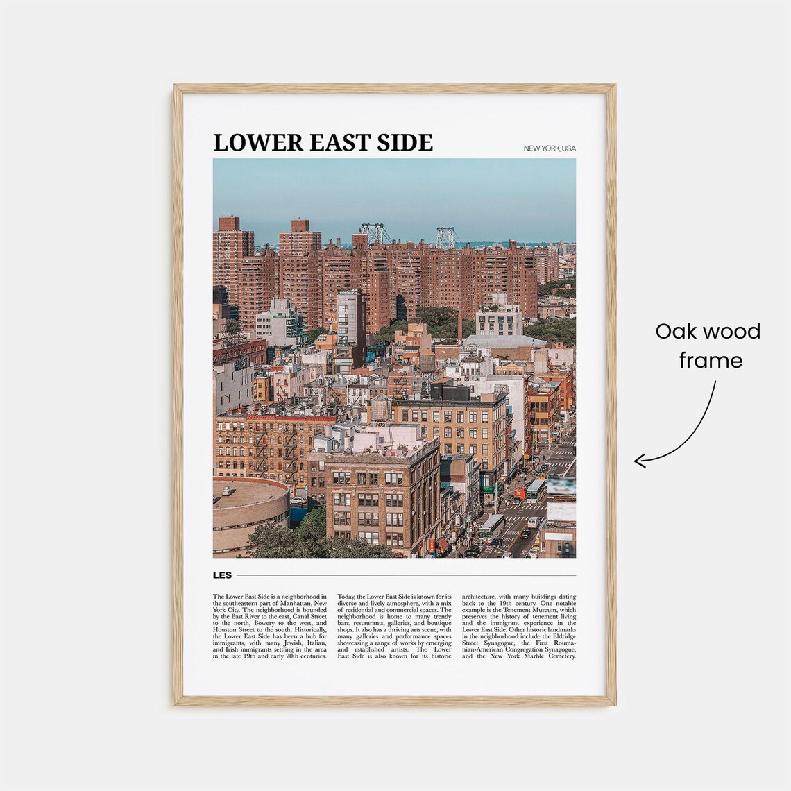Lower East Side Travel Poster, New York Wall Art - Image 3