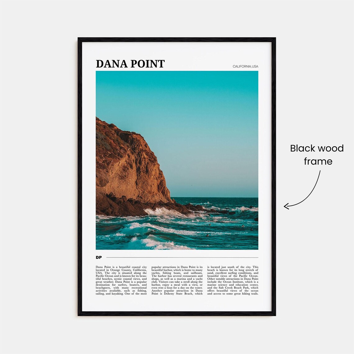 Dana Point Travel Poster, California USA Wall Art - Image 2