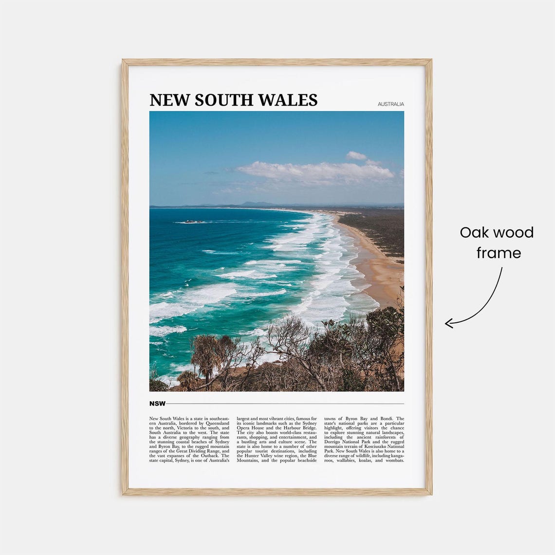 New South Wales Travel Poster No 2 New South Wales Wall Art New South Wales Poster Print New South Wales Photo New South Wales Decor - Image 3
