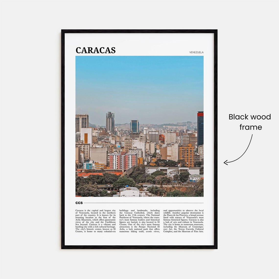 Caracas Travel Poster No 3 Caracas Wall Art Caracas Poster Print Caracas Photo Caracas Decor Venezuela - Image 2