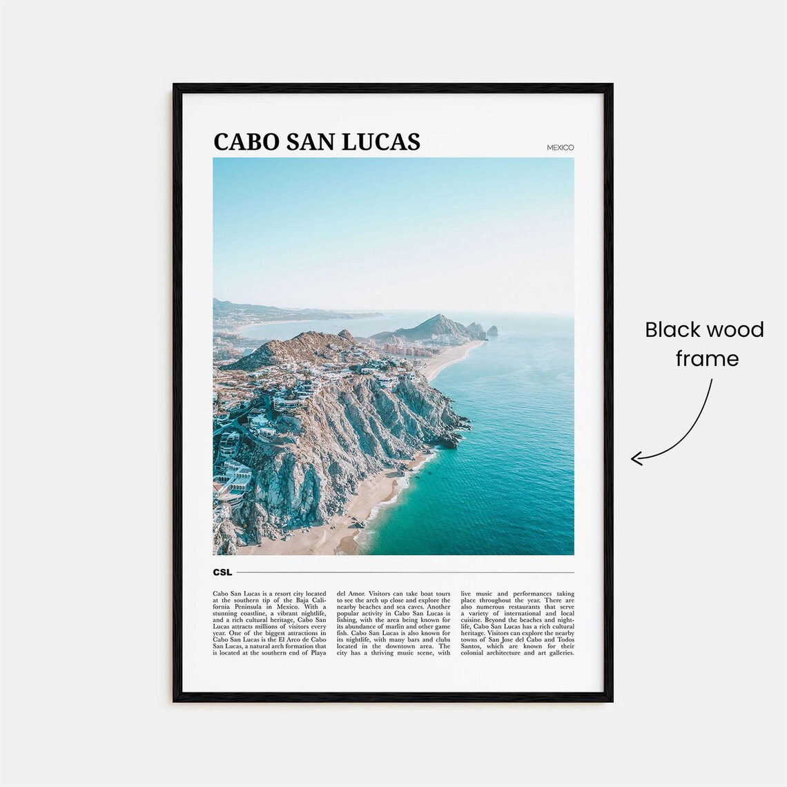 Cabo San Lucas Mexico Baja Rocky Coast Ocean Travel Poster Series - Image 2