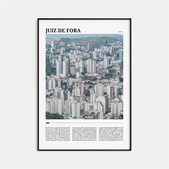 Juiz De Fora Travel Poster, Brazil Wall Art Print