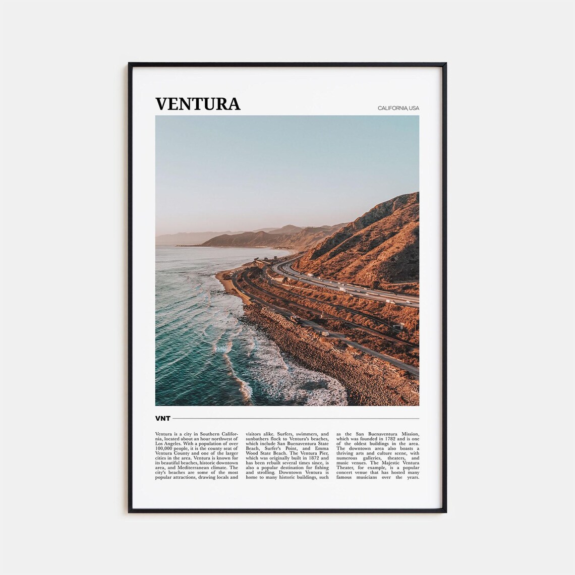 Ventura Travel Poster No 1, California USA Travel Poster