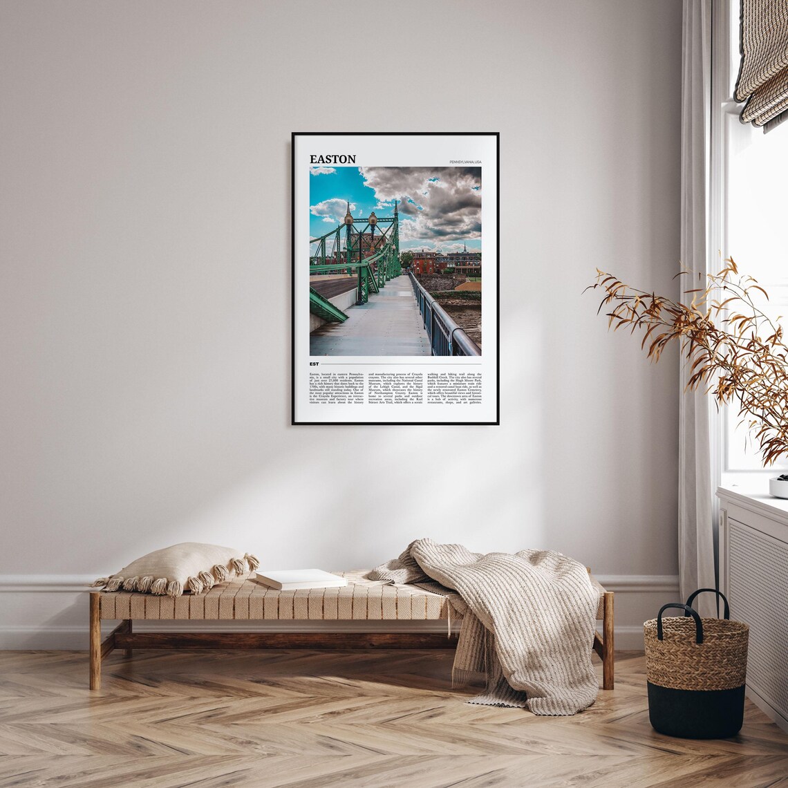 Easton Travel Poster, Pennsylvania USA Art Print - Image 4