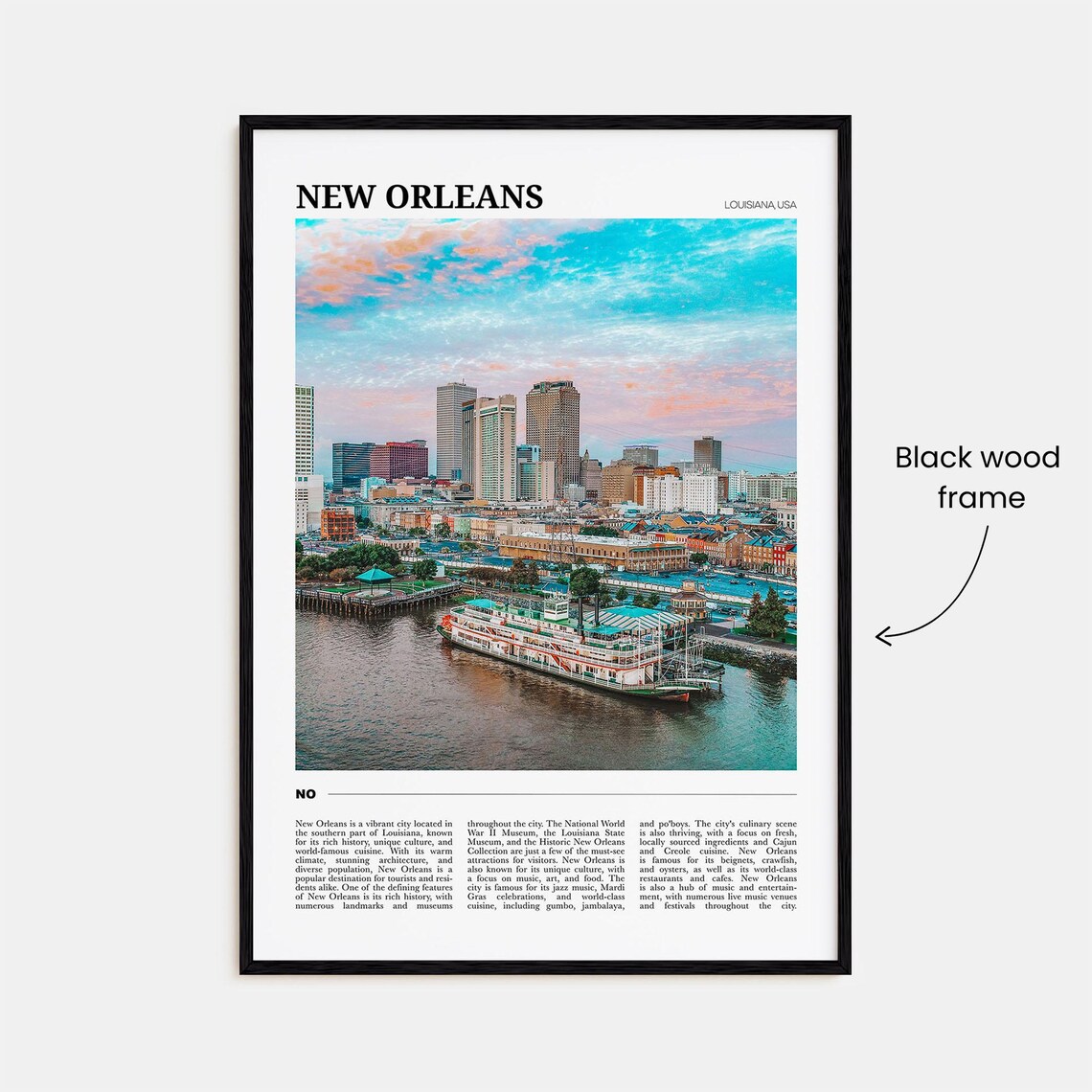 New Orleans Travel Poster, Louisiana USA Art Print - Image 2