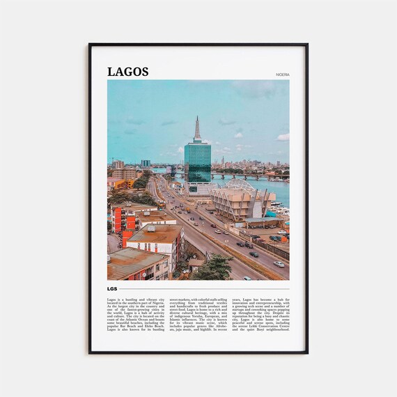 Lagos Travel Poster Nigeria Lagos Wall Art Lagos Poster Print Lagos Photo Lagos Decor Nigeria