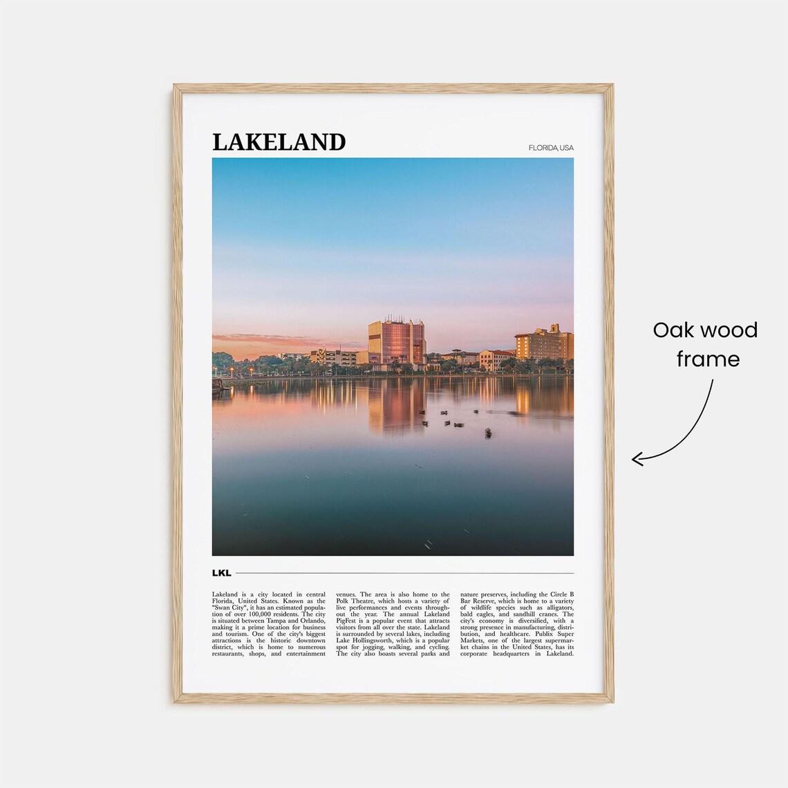 Lakeland Travel Poster, Florida USA Art Print - Image 3