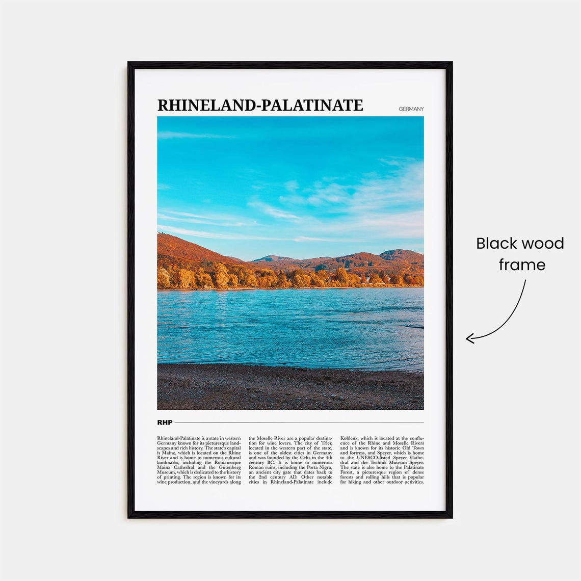Rhineland Palatinate Travel Poster Rhineland Palatinate Wall Art Rhineland Palatinate Poster Print Rhineland Photo Rhineland Decor - Image 2