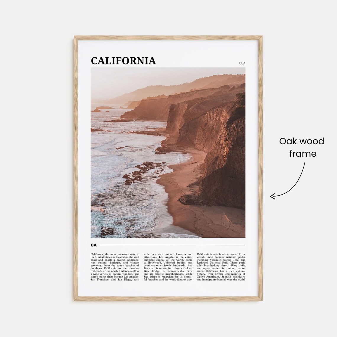 California Travel Poster No. 2, California Travel Poster - Image 3