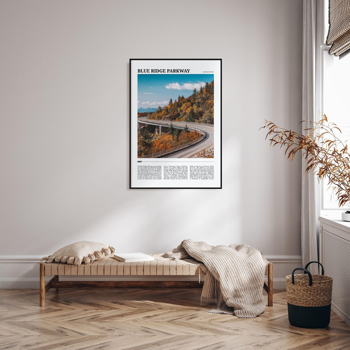 Blue Ridge Parkway Travel Poster, Scenic Road Print - Image 4