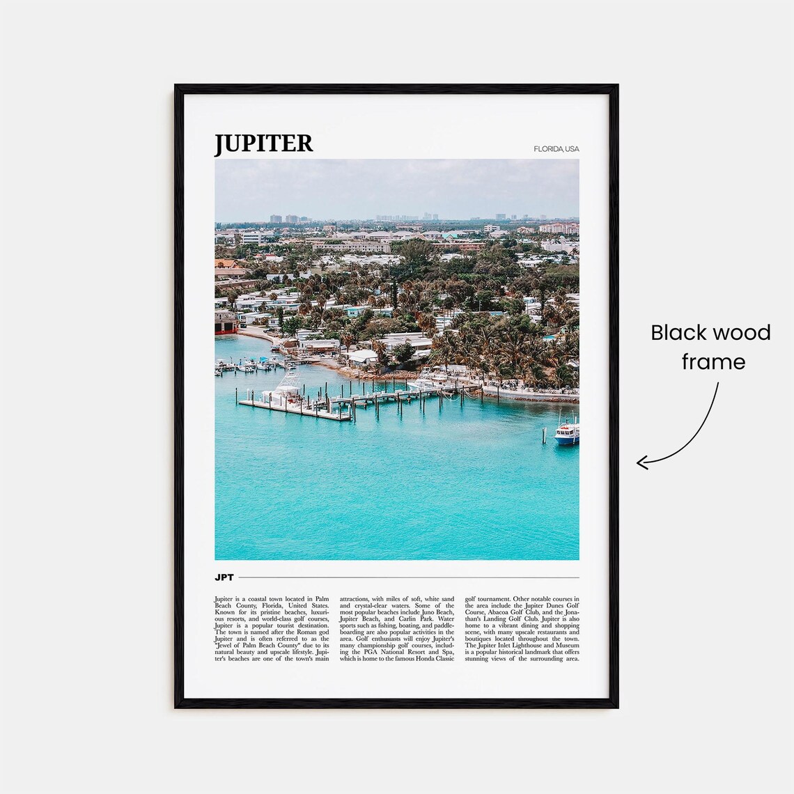 Jupiter Travel Poster, Florida USA Art Print - Image 2