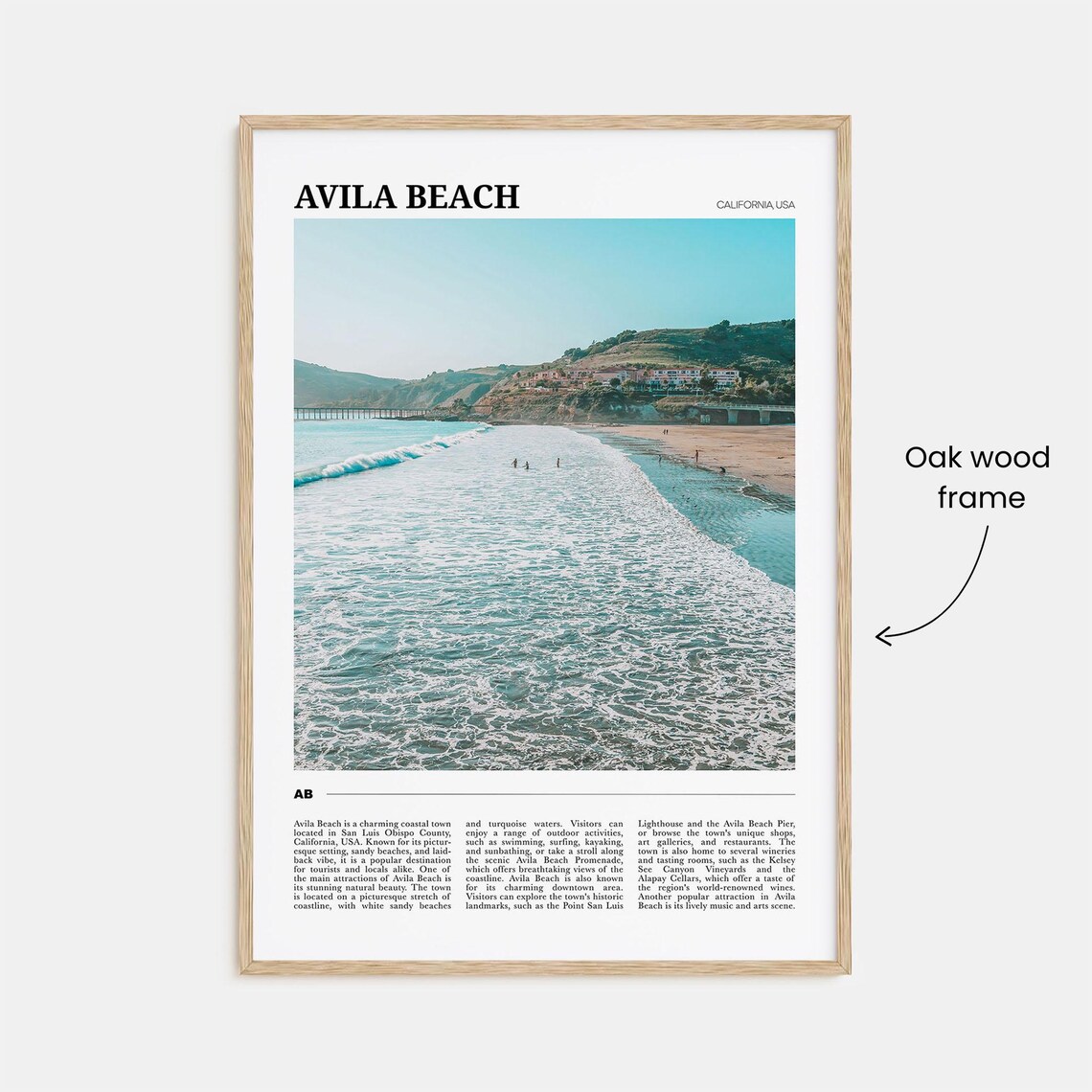 Avila Beach Travel Poster, California USA - Image 3