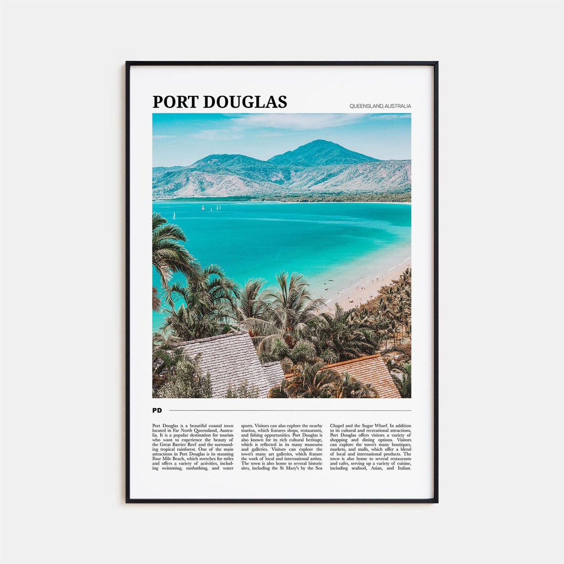 Port Douglas Travel Poster, Queensland Australia