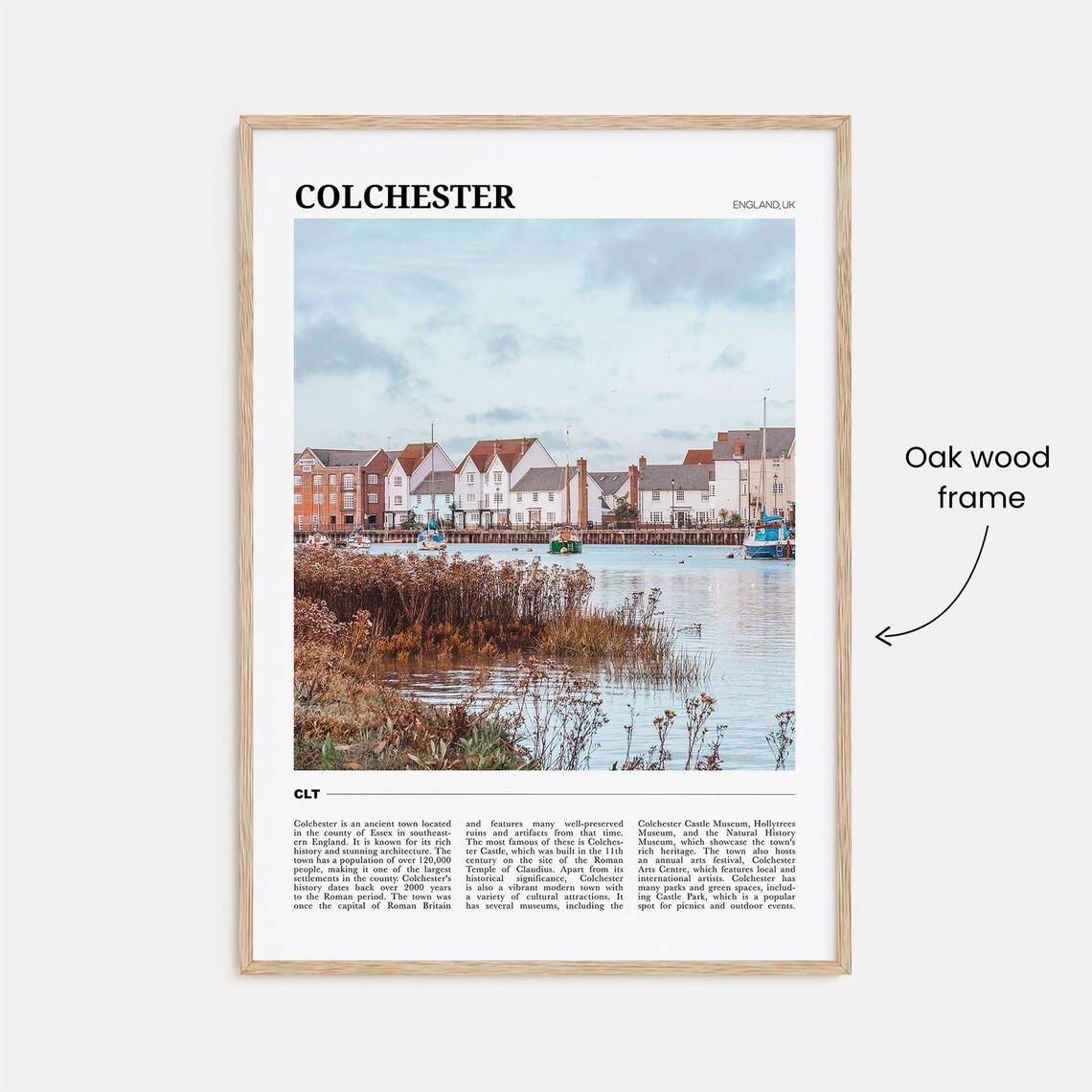 Colchester England Waterfront Historic Town Travel Photo Poster - Image 3