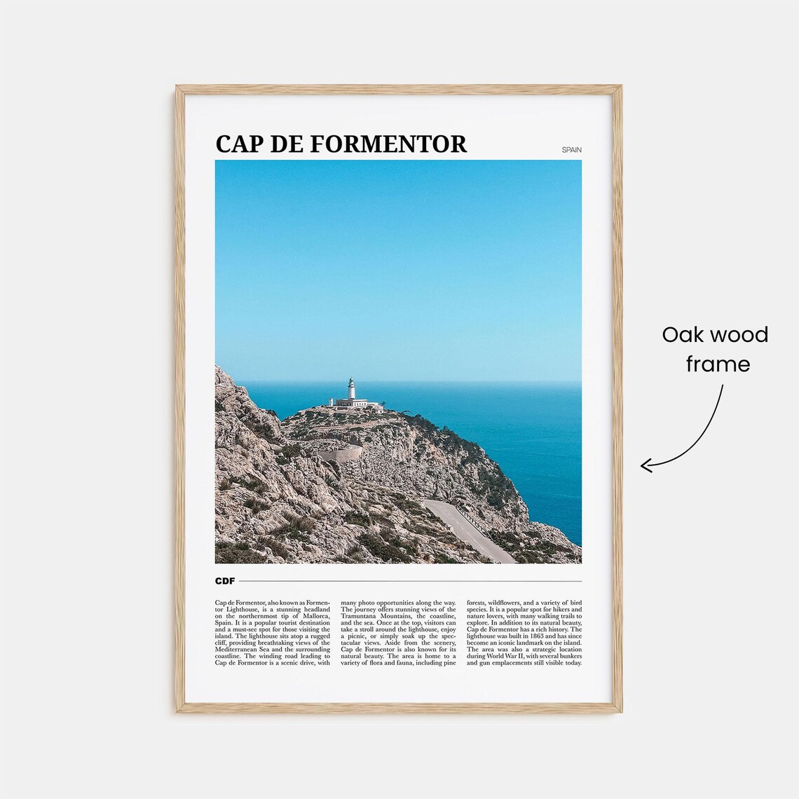 Cap De Formentor Travel Poster, Mallorca Wall Art - Image 3