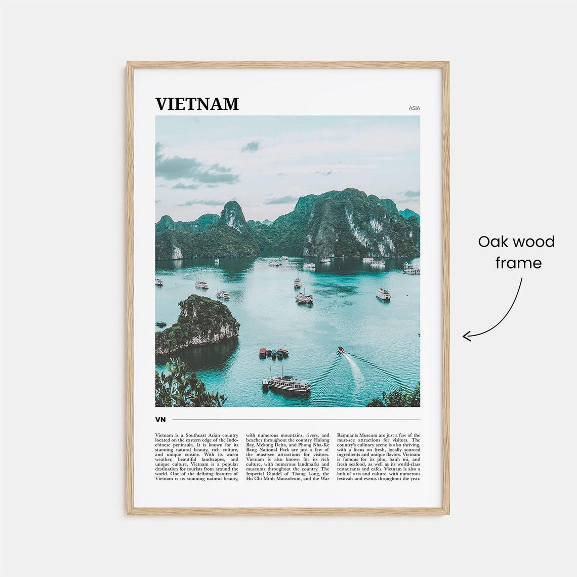 Vietnam Travel Poster Vietnam Wall Art Vietnam Poster Print Vietnam Photo Vietnam Decor Southeast Asia - Image 3