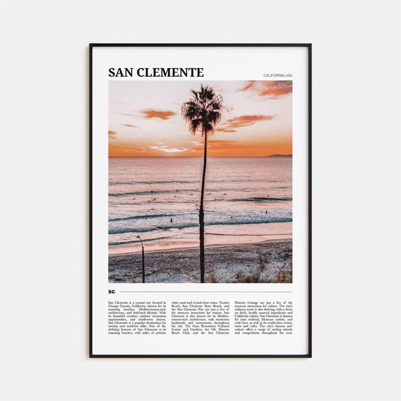 San Clemente Photo Travel Poster