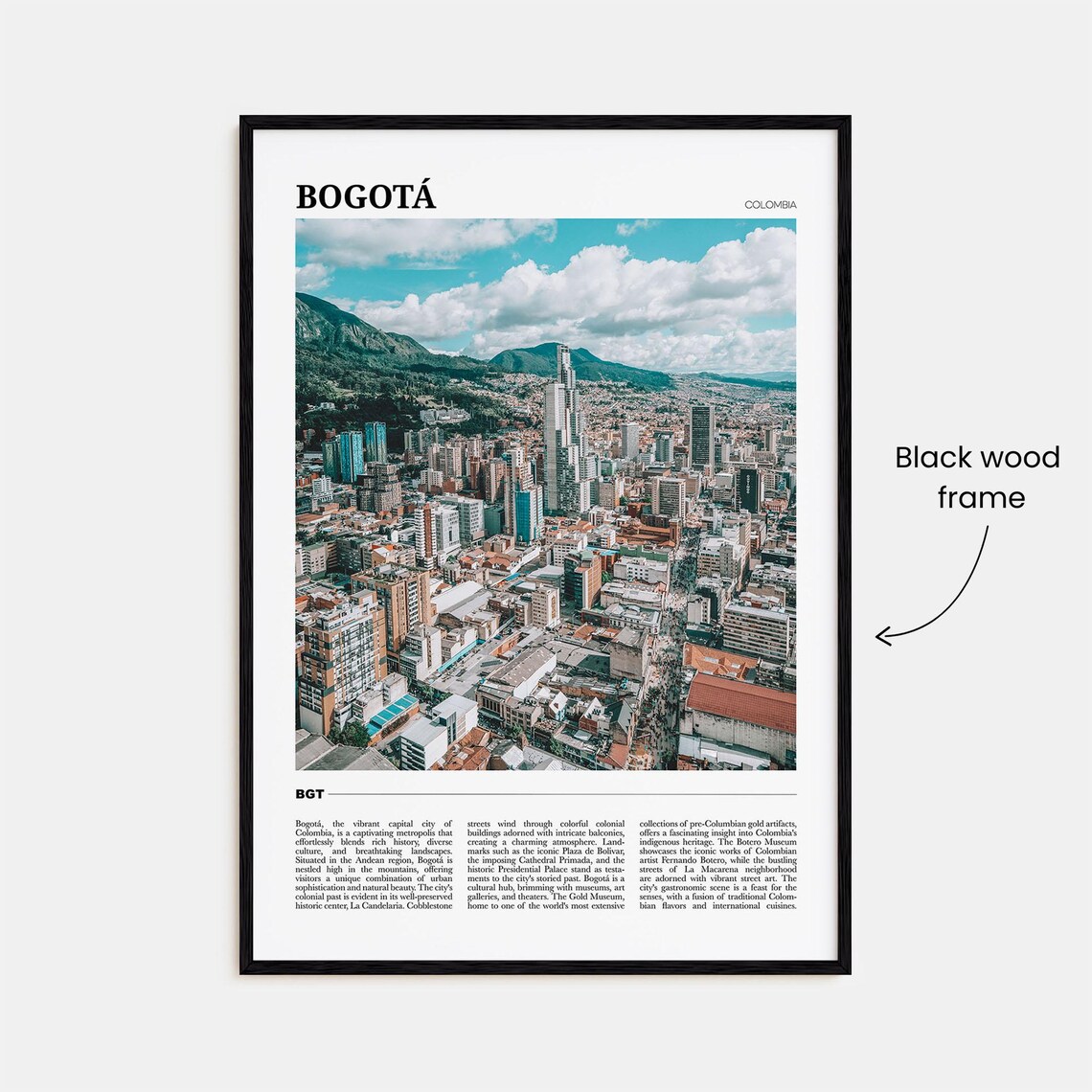 Bogota Travel Poster, Colombia City Wall Art - Image 2