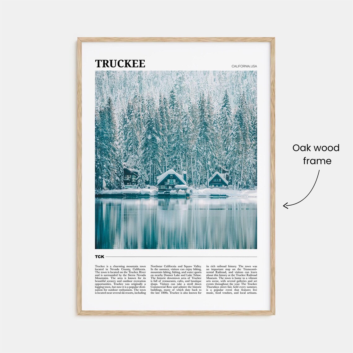 Truckee Travel Poster, California USA Art Print - Image 3