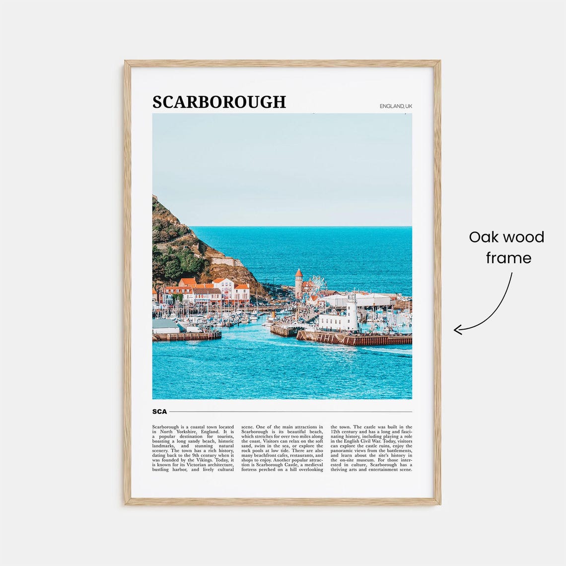 Scarborough Travel Poster Scarborough Wall Art Scarborough Poster Print Scarborough Photo Scarborough Decor England Uk - Image 3