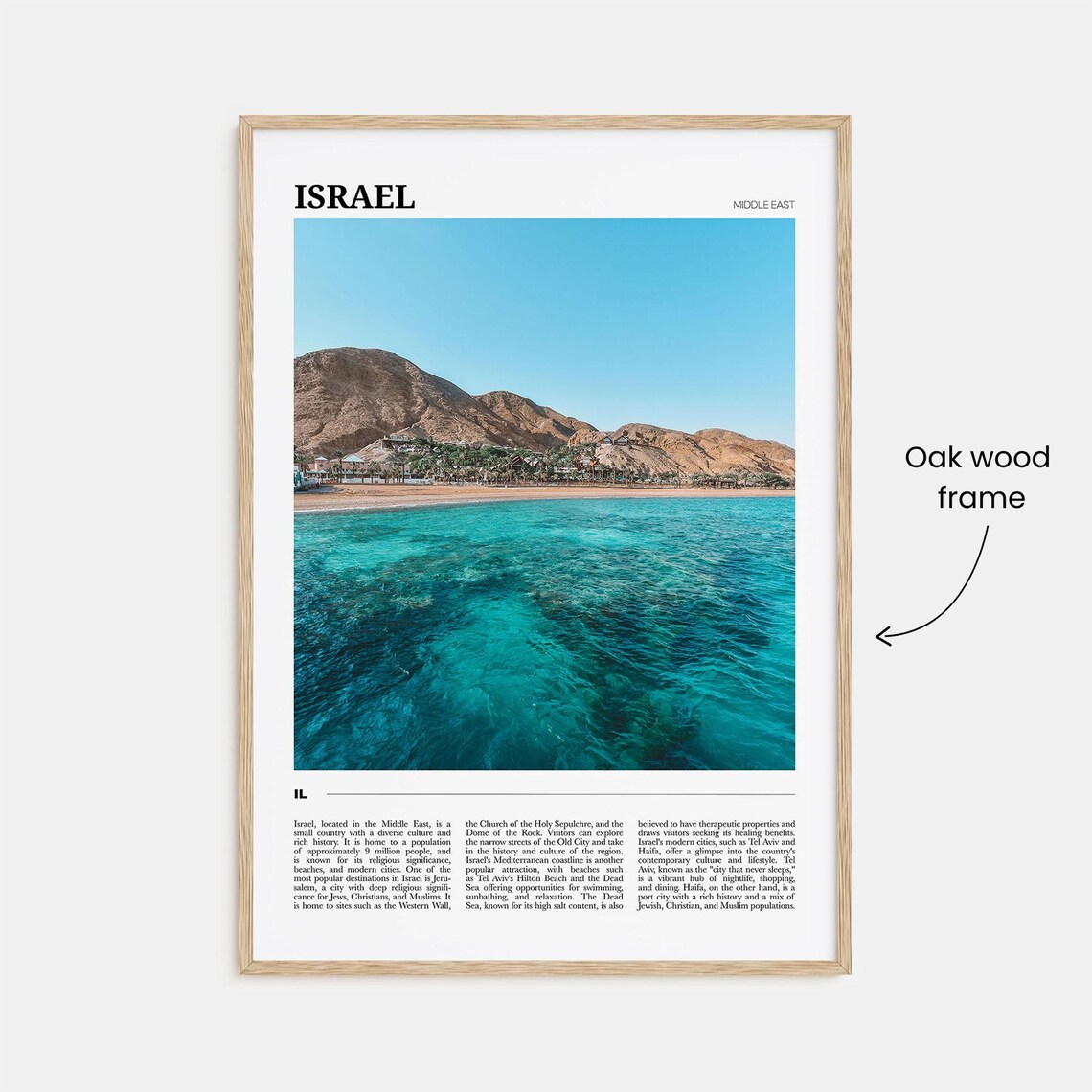 Israel Travel Poster Israel Wall Art Israel Poster Print Israel Photo Israel Decor Middle East - Image 3