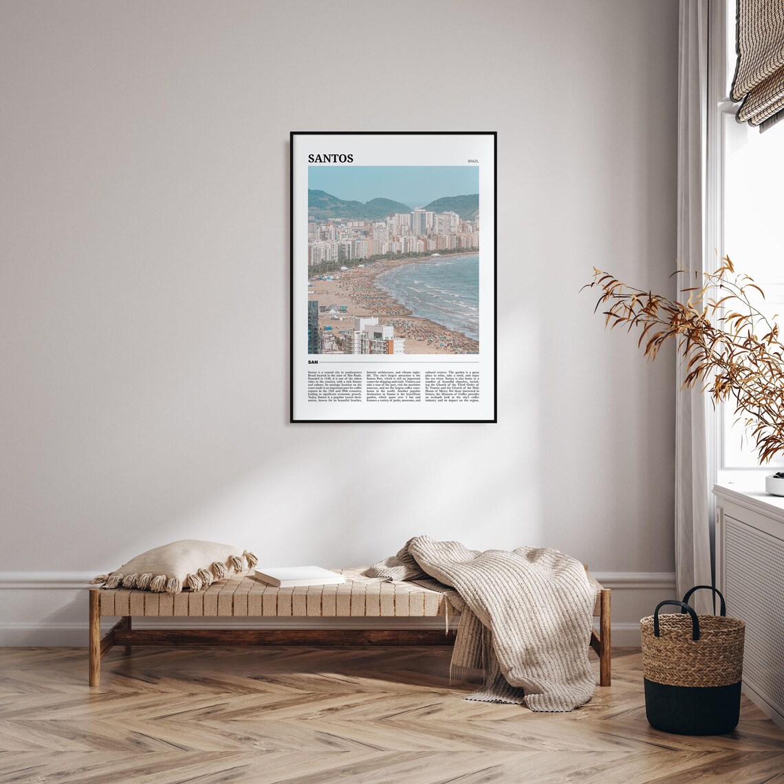 Santos Travel Poster, Brazil Wall Art Print - Image 4