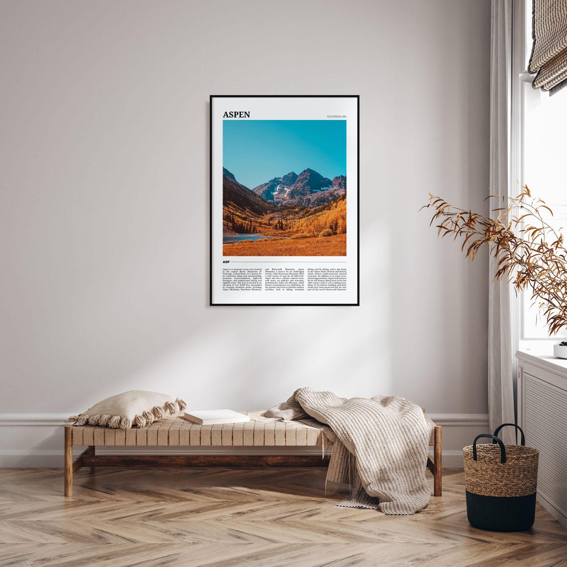 Aspen Colorado Rocky Mountain Peaks Fall Foliage Scenery Poster - Image 4
