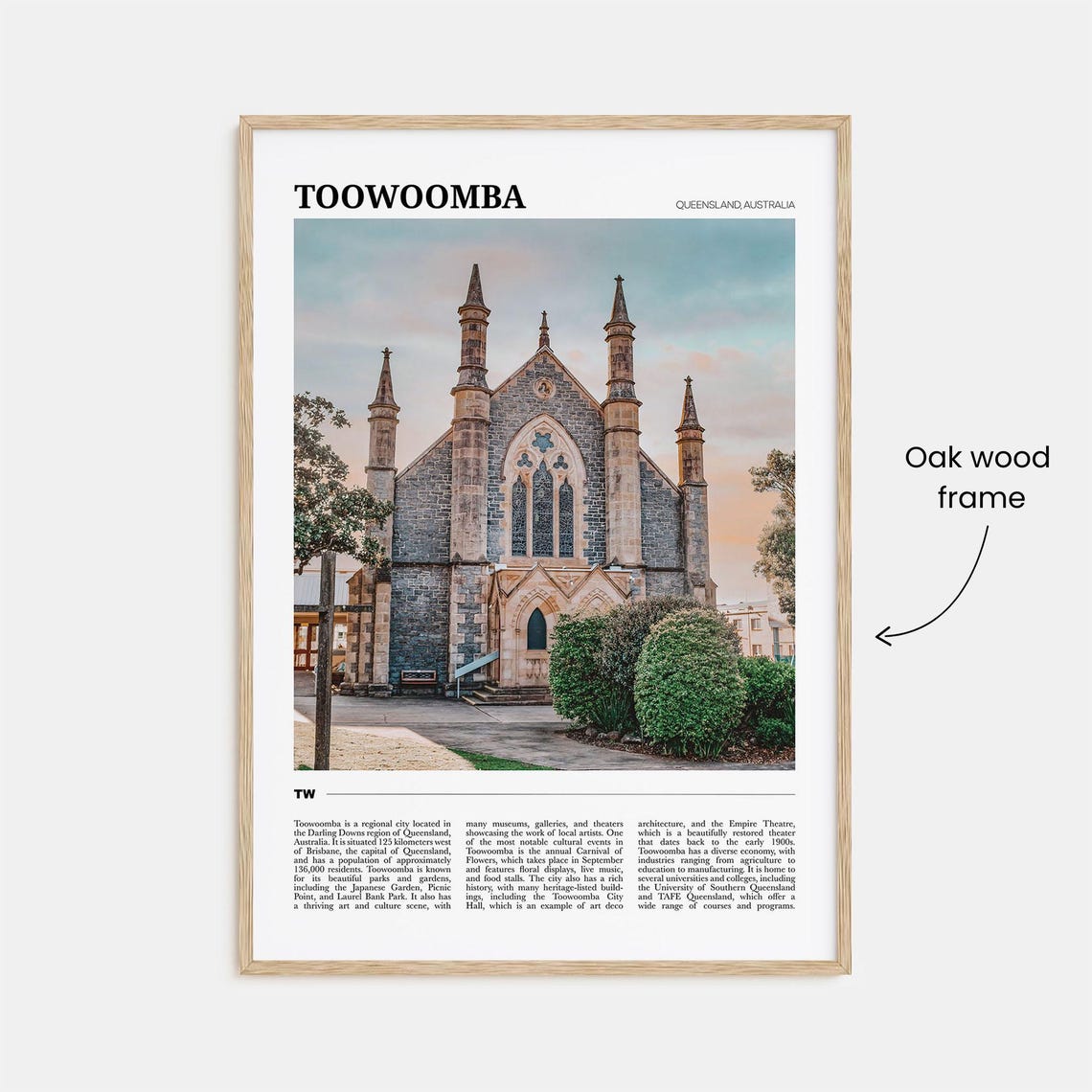 Toowoomba Travel Poster Toowoomba Wall Art Toowoomba Poster Print Toowoomba Photo Toowoomba Decor Queensland Australia - Image 3