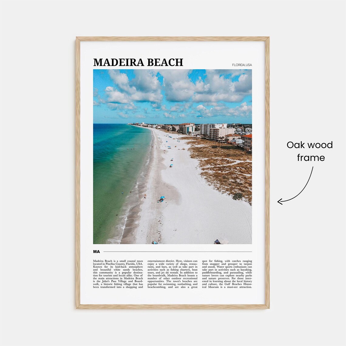 Madeira Beach Travel Poster, Florida Wall Art - Image 3