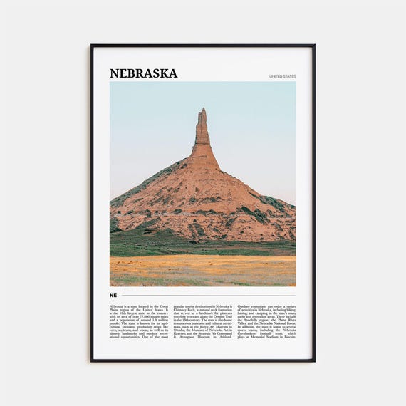 Nebraska Travel Poster No 1, USA Travel Poster