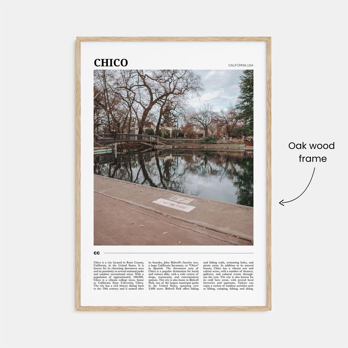 Chico Travel Poster, California USA Wall Art Print - Image 3