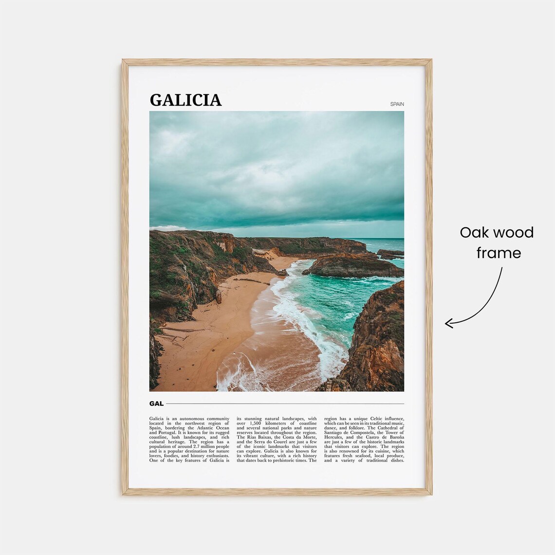 Galicia Photo Spain Wall Art Print - Image 3