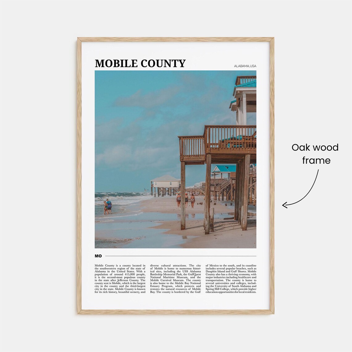 Mobile County Travel Poster, Alabama USA Travel Poster - Image 3
