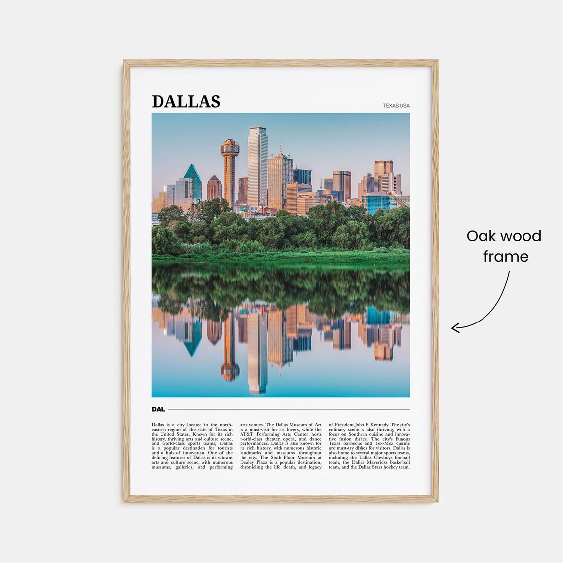 Dallas Travel Poster No. 2, Texas Travel Poster - Image 3