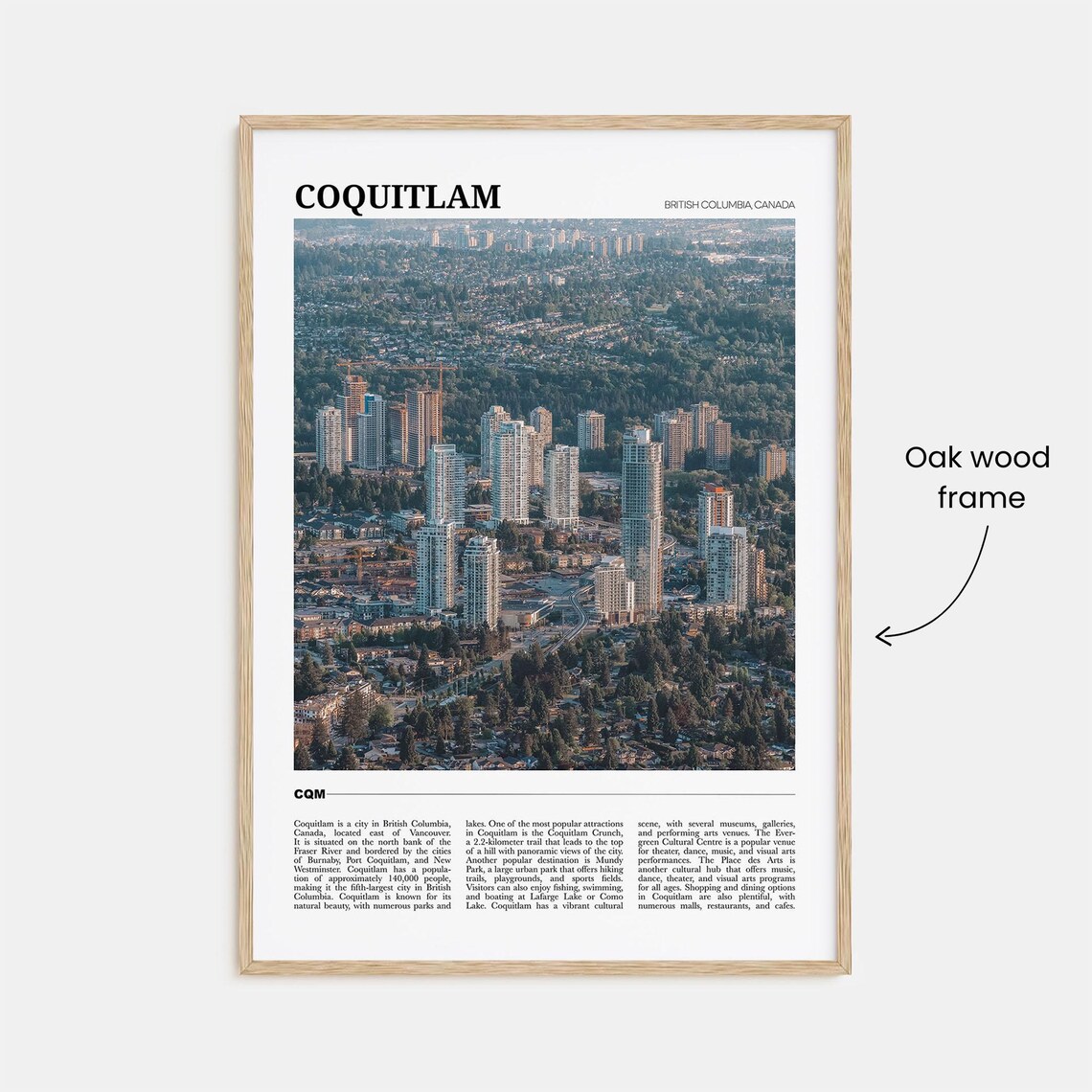 Coquitlam Travel Poster, British Columbia Canada - Image 3